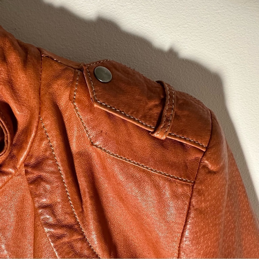 Danier leather tab moto jacket women’s size xs - Picture 5 of 9